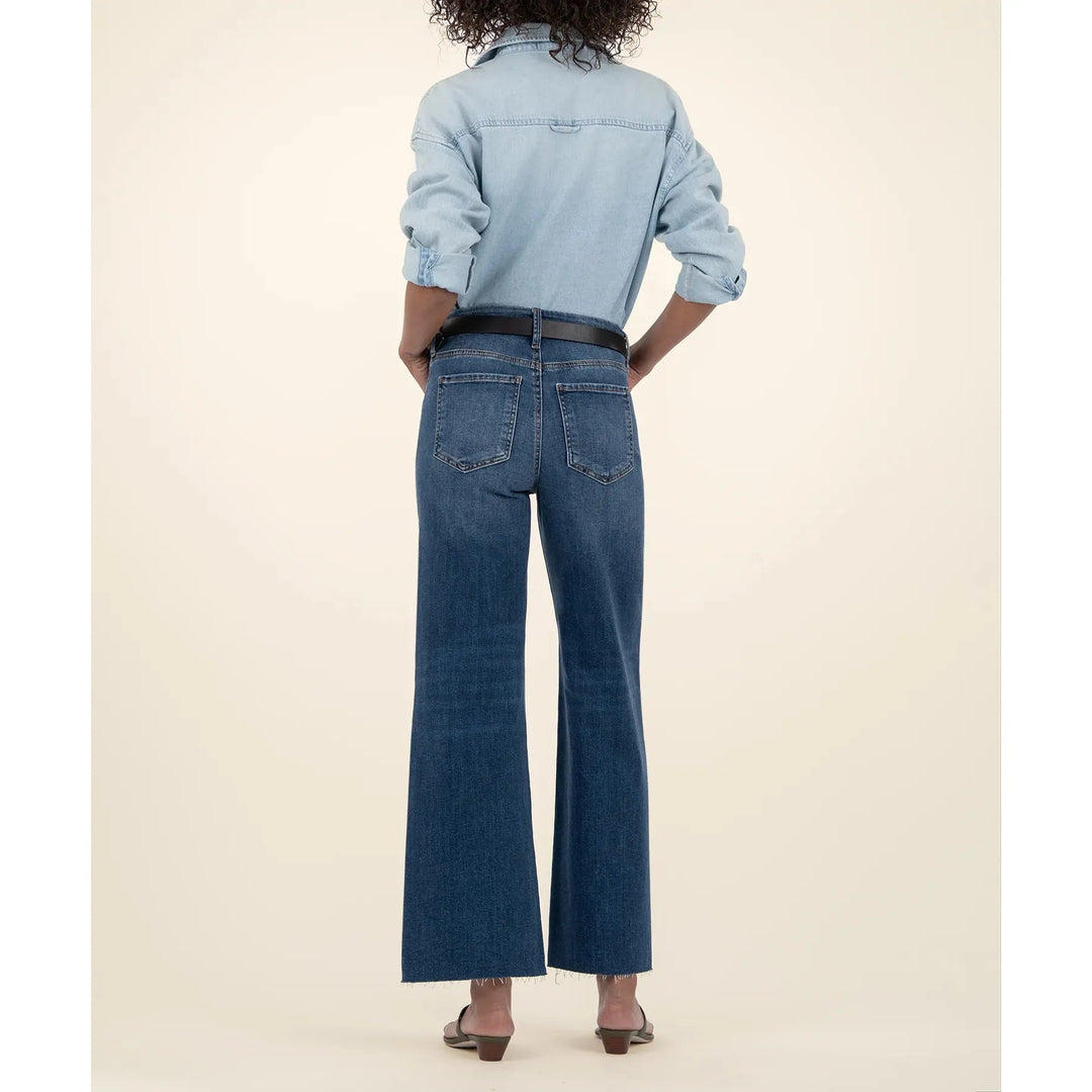 Meg High Rise Wide Leg - Inexhaustible with Dark Base