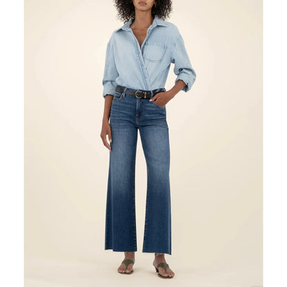 Meg High Rise Wide Leg - Inexhaustible with Dark Base