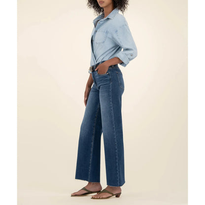 Meg High Rise Wide Leg - Inexhaustible with Dark Base