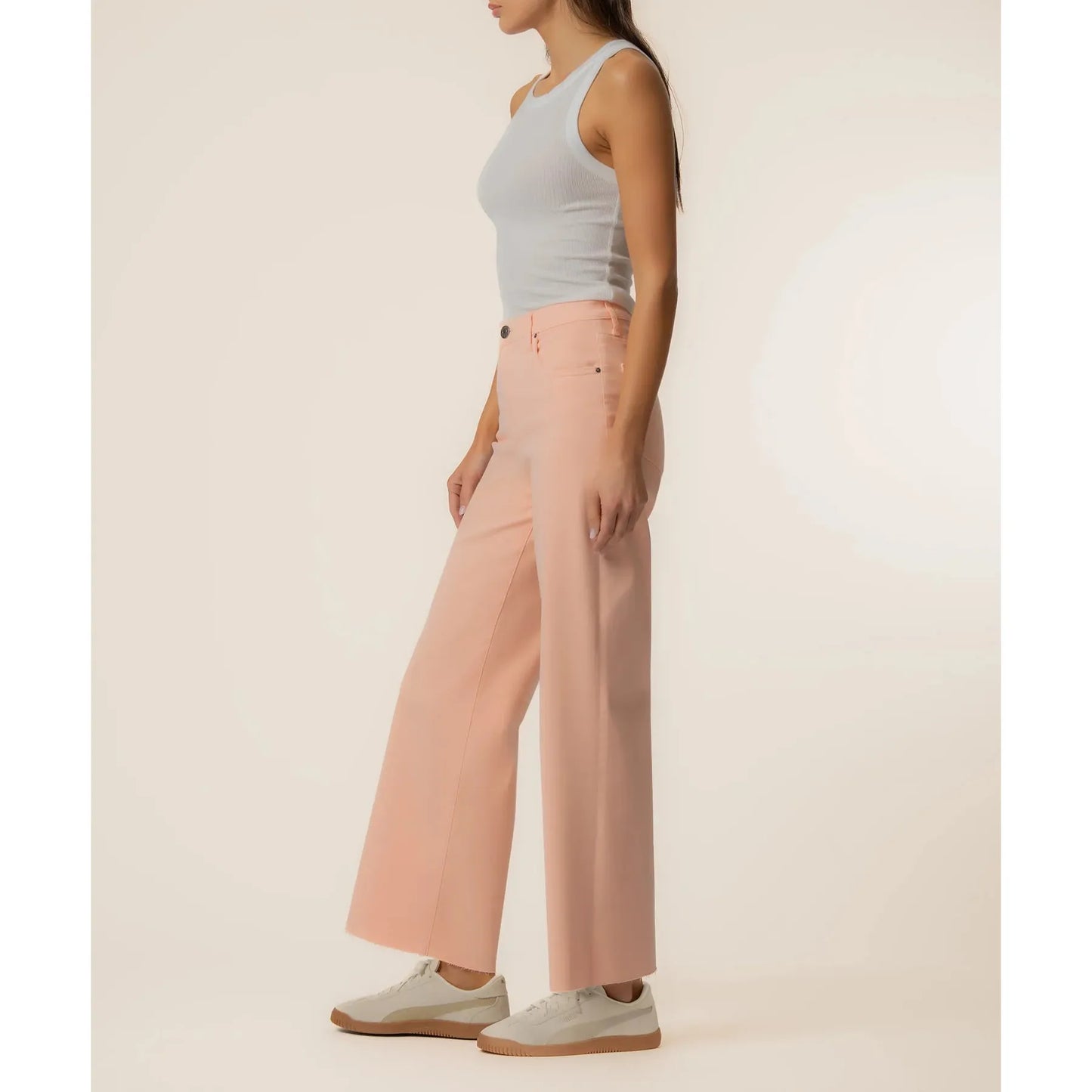 Kut from the Kloth Meg High Rise Wide Leg - Sherbert