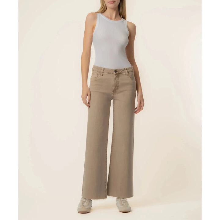 Meg High Rise Wide Leg in Chai