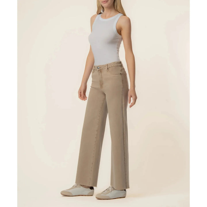 Meg High Rise Wide Leg in Chai