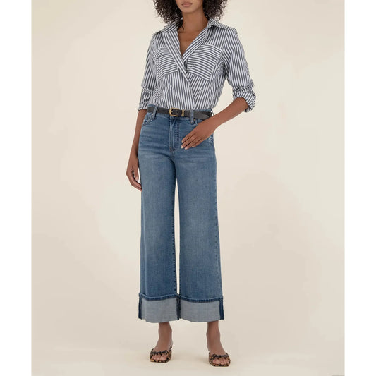 Meg High Rise Wide Leg - Incontrovert w/Medium Base Wash