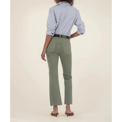 Kelsey High Rise Ankle Flare - Sage