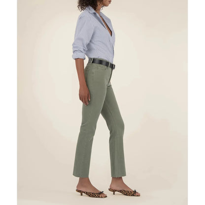 Kelsey High Rise Ankle Flare - Sage