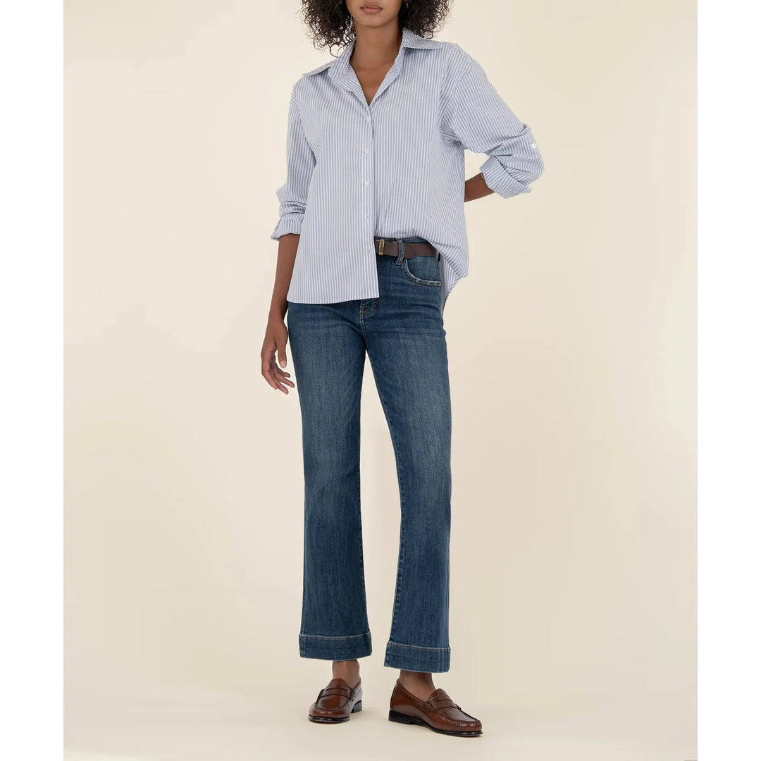 Kelsey High Rise Ankle Flare - Vibrant