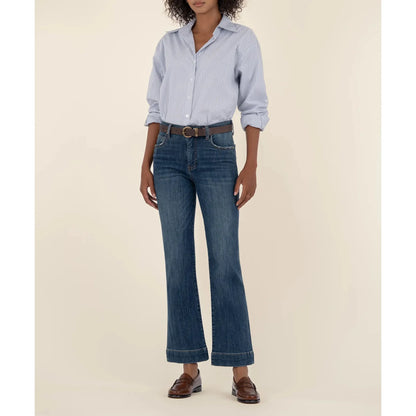 Kelsey High Rise Ankle Flare - Vibrant