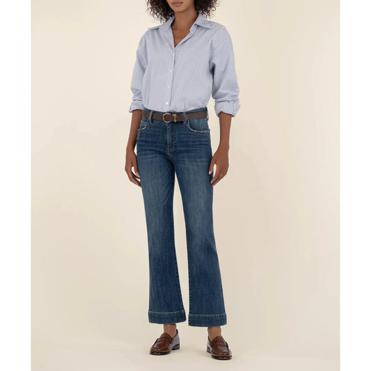 Kelsey High Rise Ankle Flare - Vibrant