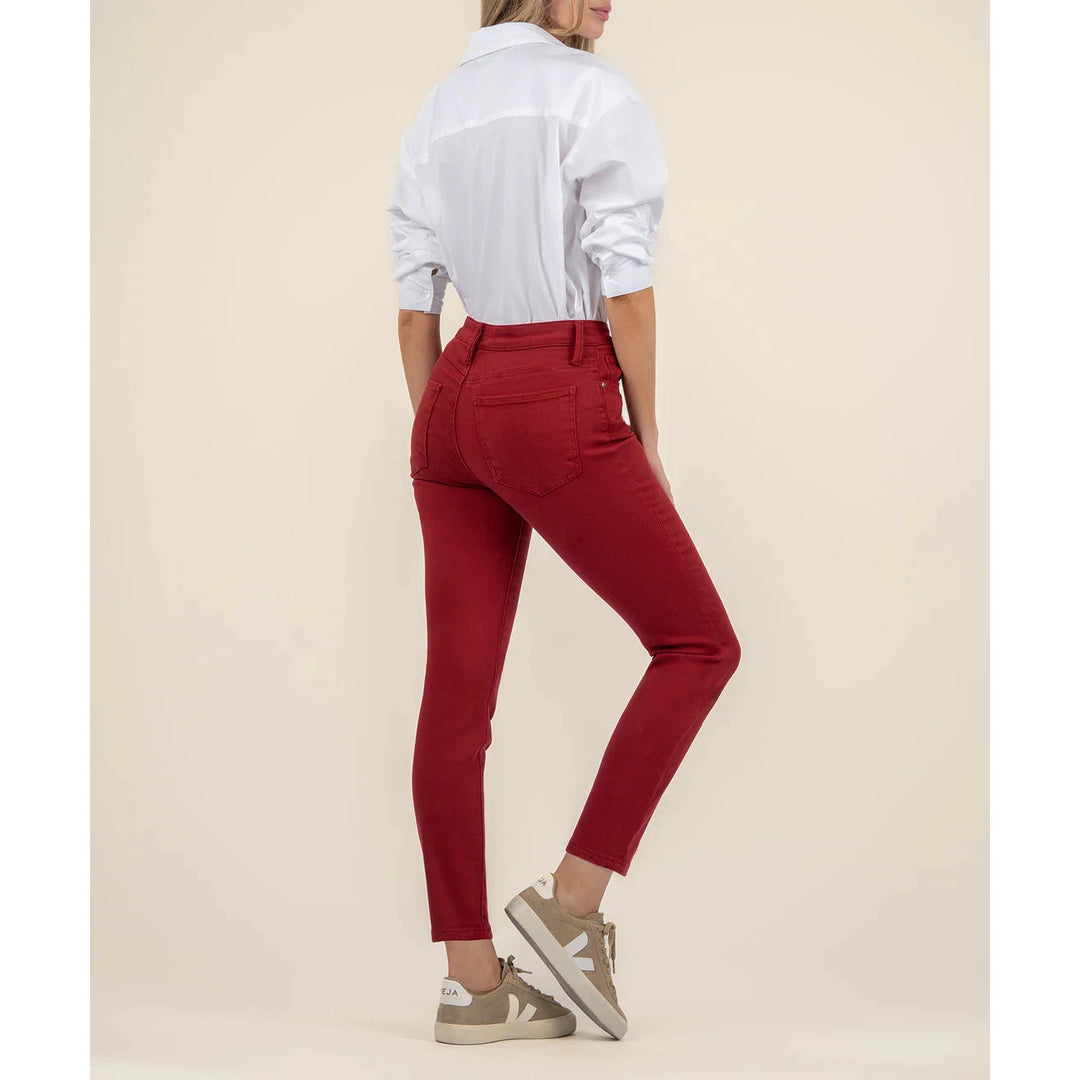 charlize coated high rise cigarette leg KUT Fab Ab -Jubilant stretchy jeans sculpt curves from every angle with a gap KUT from the Kloth, Womens,