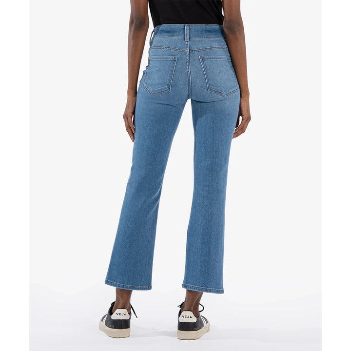 Kelsey High-Rise Ankle Flare-Frt Welt-Double Button