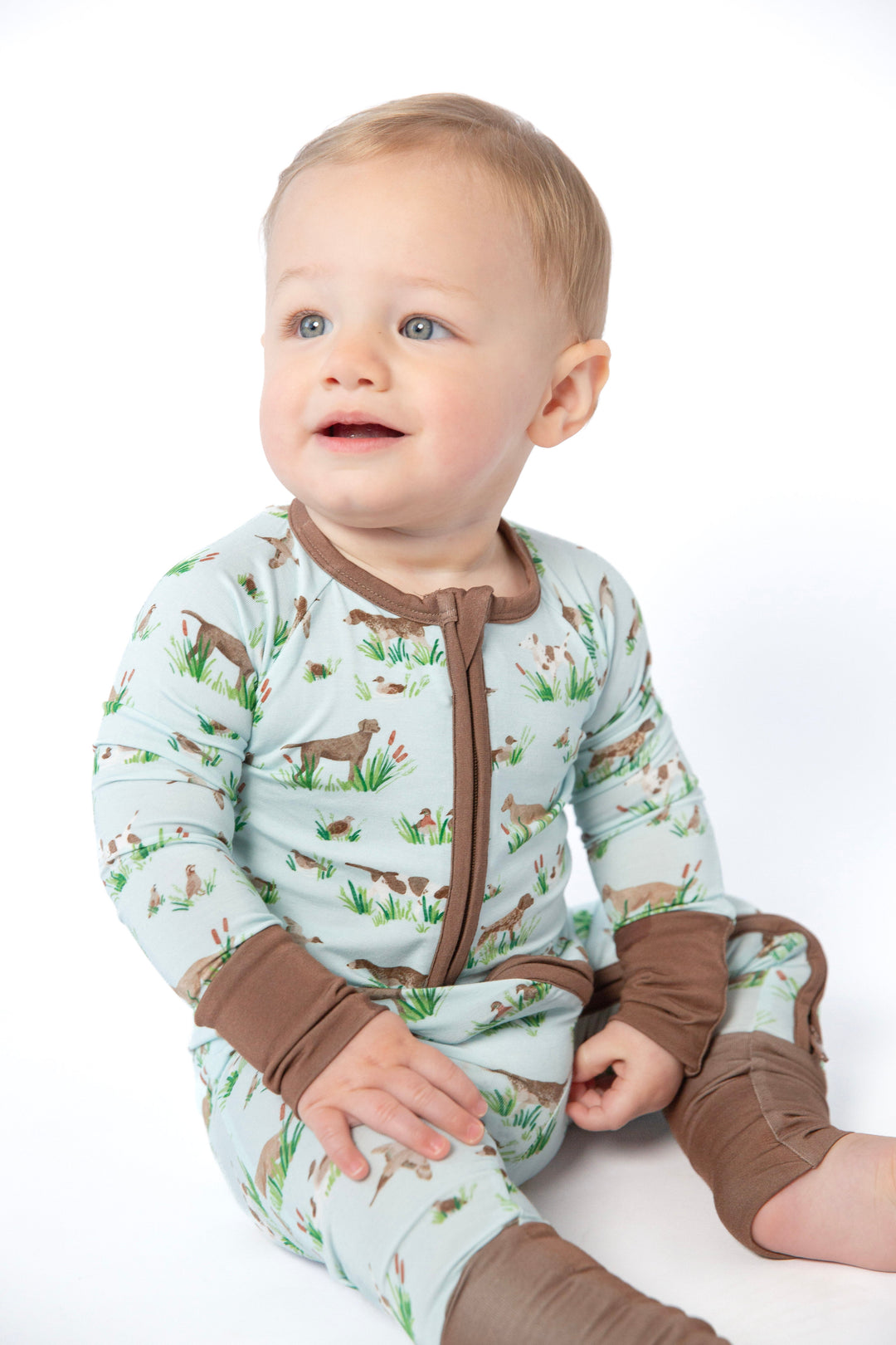 Goosies LS Zip PJs Delta Dogs