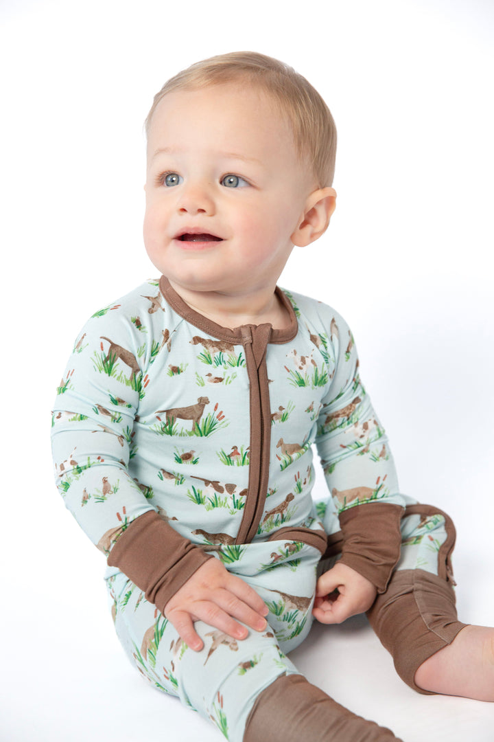 Goosies LS Zip PJs Delta Dogs