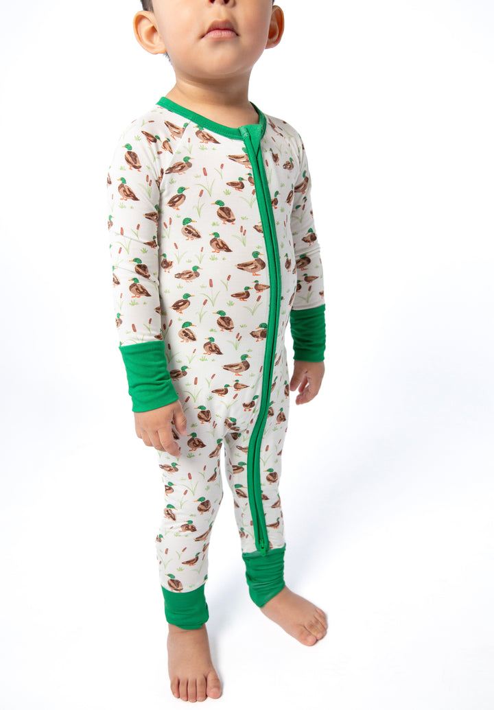 Goosies LS Zip PJs Mallard Drake