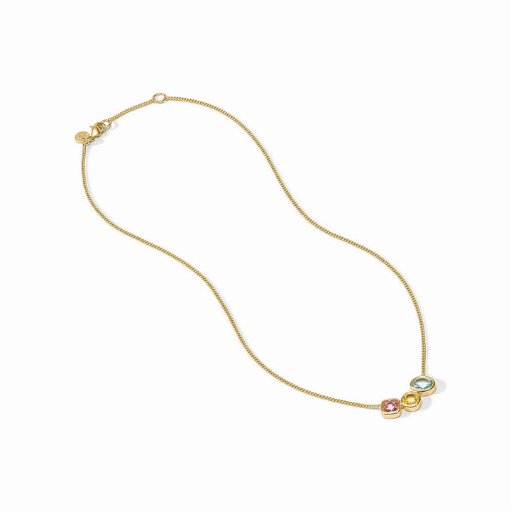 Kaleidoscope Delicate Necklace - Multi Stone