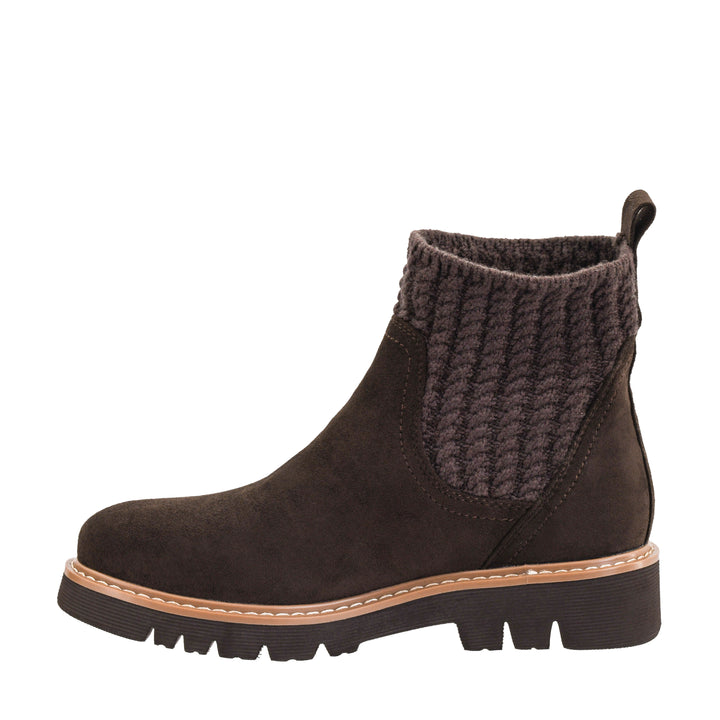 Corkys Keep Me Warm Bootie - Chocolate Faux Suede