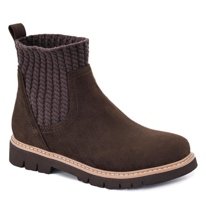 Corkys Keep Me Warm Bootie - Chocolate Faux Suede