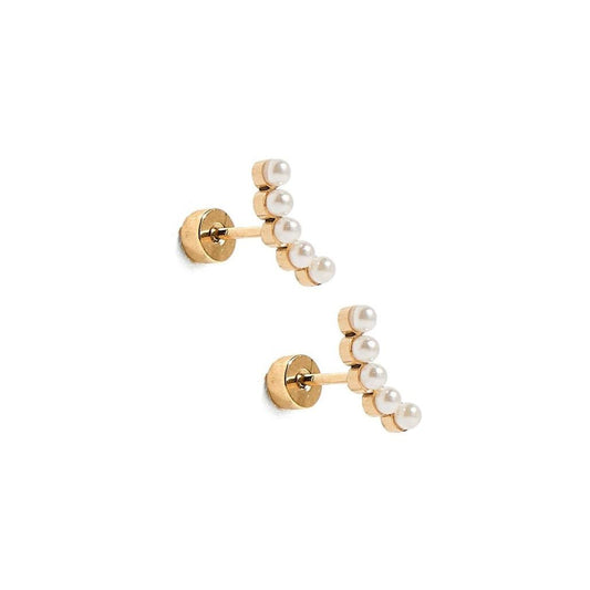 Screwback Stud - Abigail - Pearl - EDC
