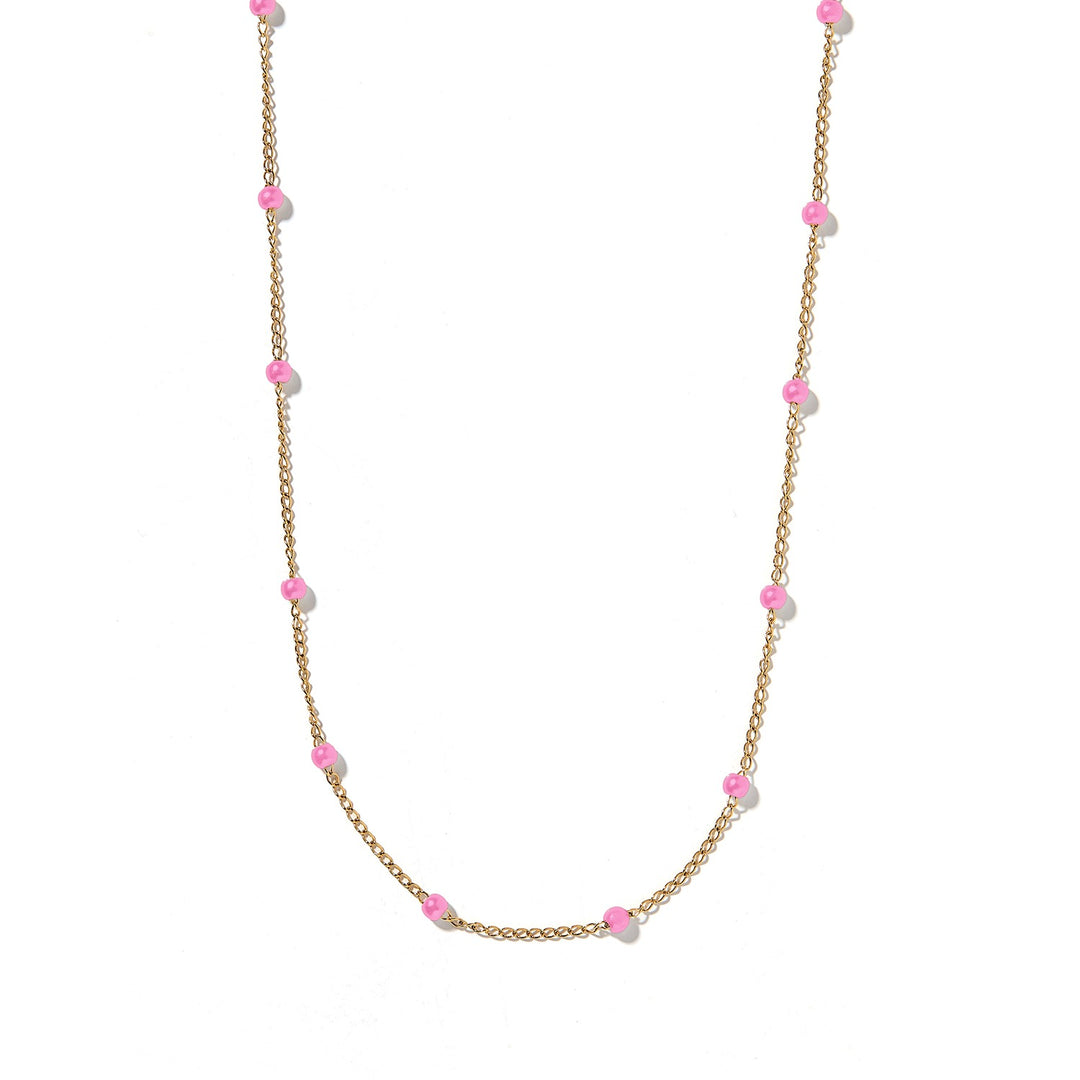 Necklace - Dabney - Pink