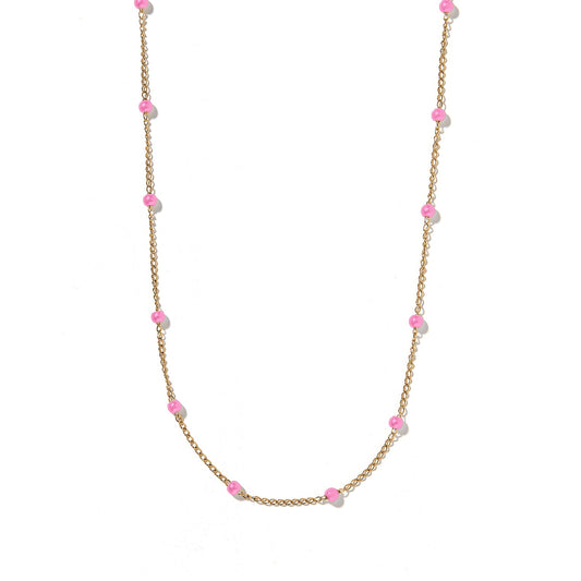 Necklace - Dabney - Pink
