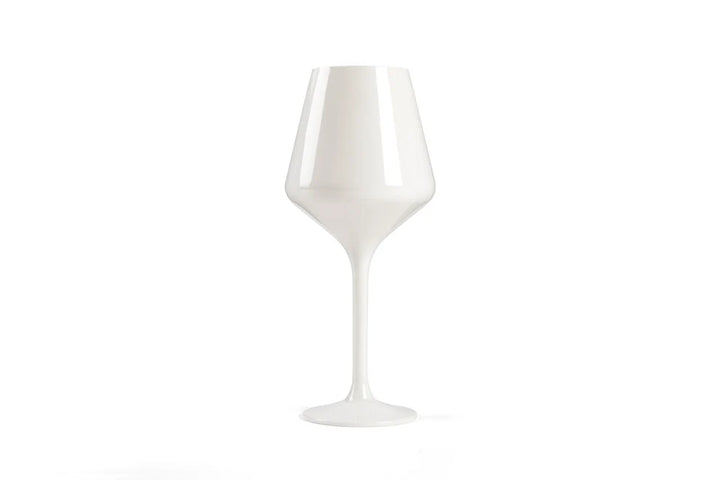 Pop Design Unbreakable Acrylic Stemmed Wine Glasses - White