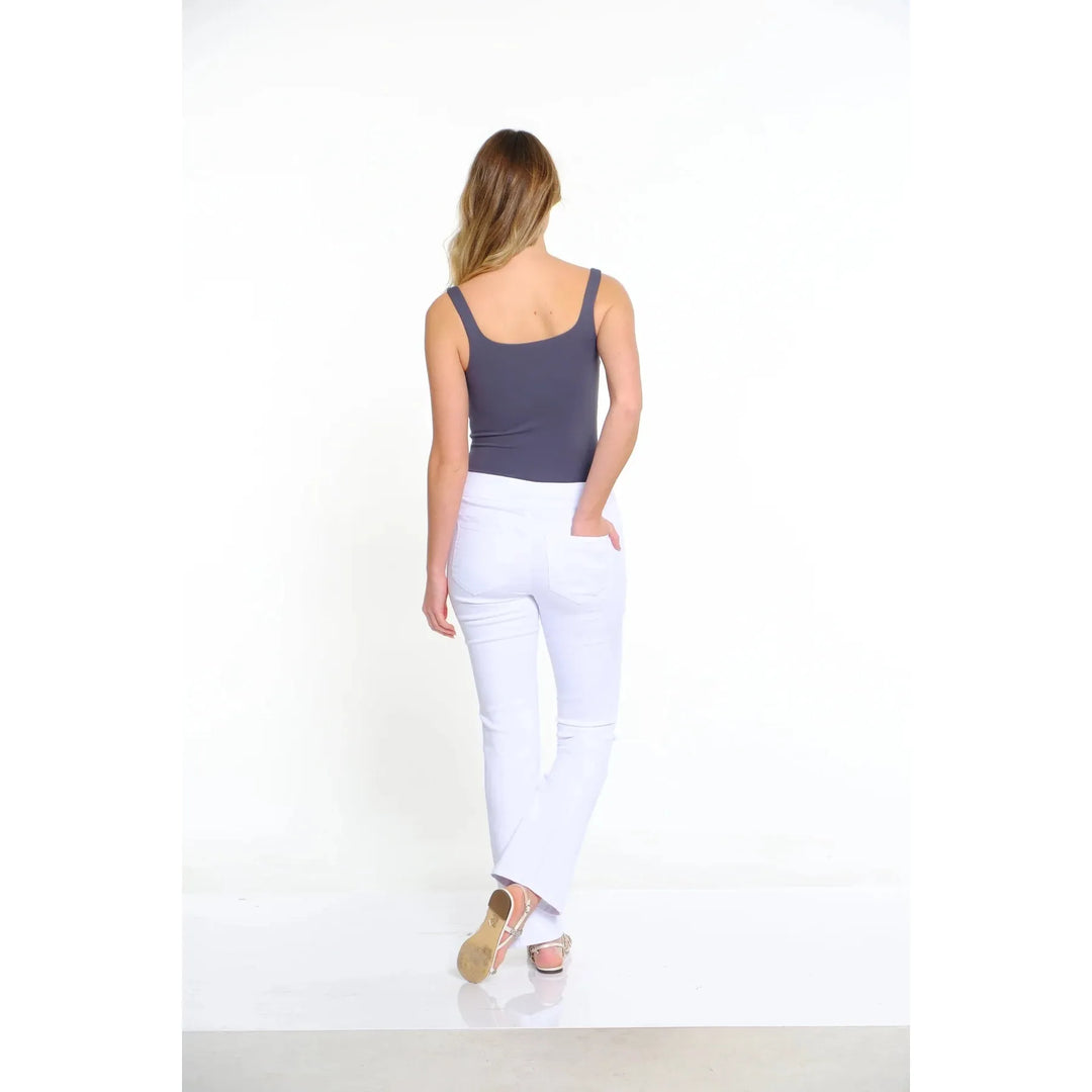 SlimSation Denim Ankle Jean - White