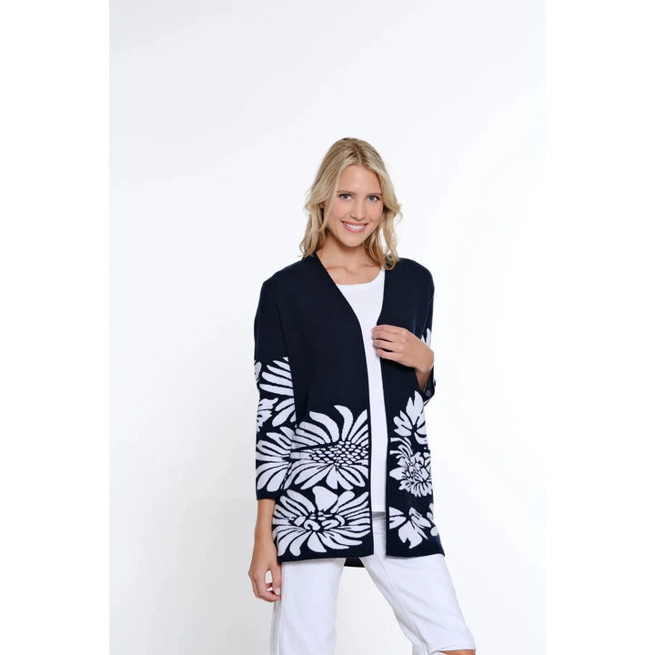 Shawl Collar Cardigan - Midnight