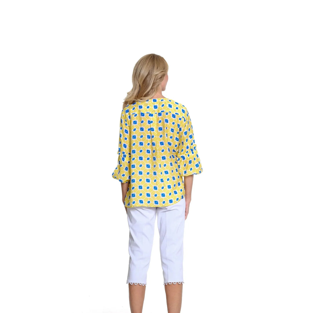 Bell Sleeve Print Top - Multi