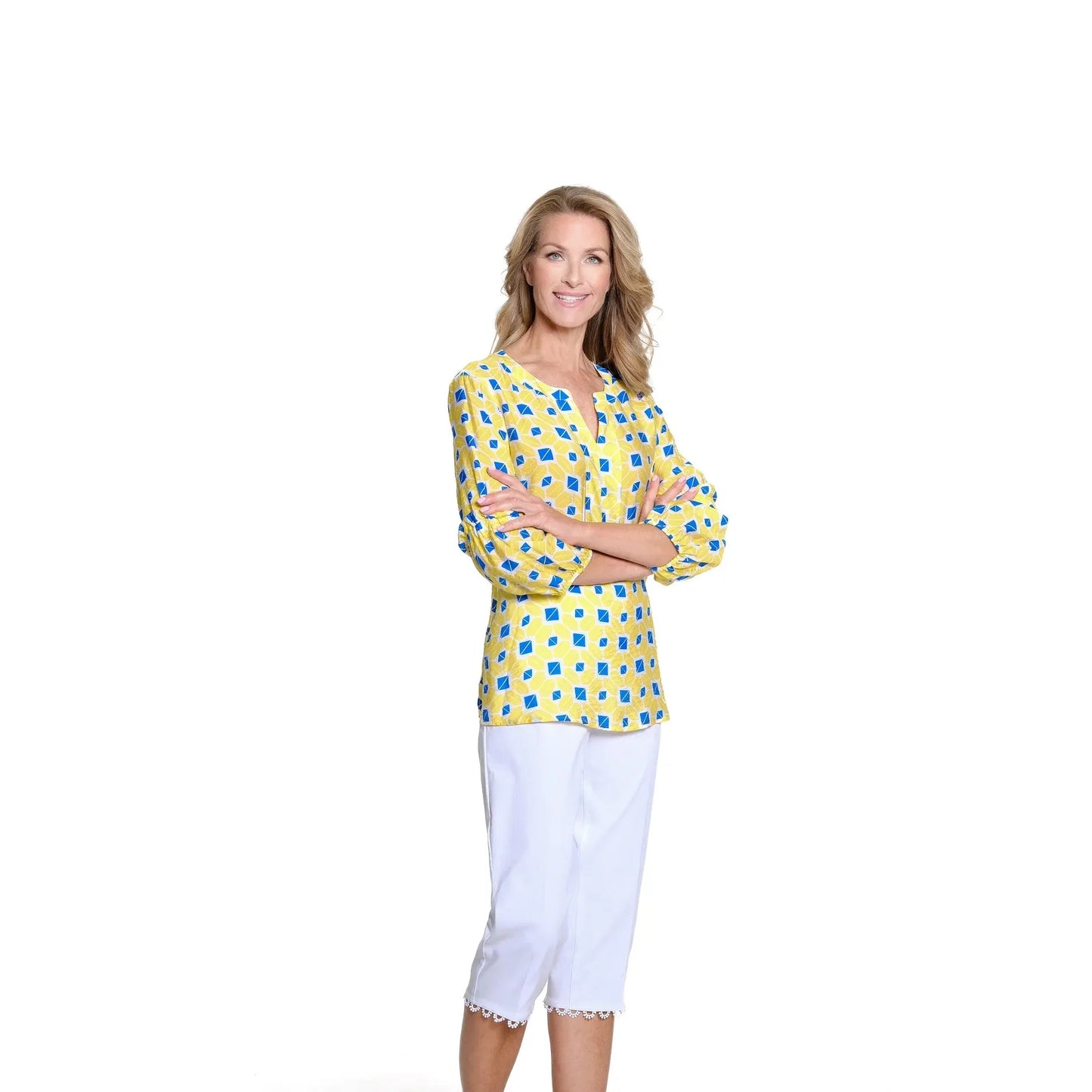 Bell Sleeve Print Top - Multi
