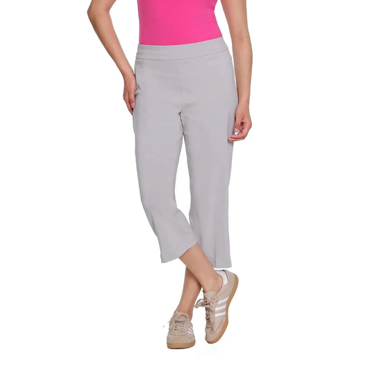 Pull-On Crop Pant With Real Front & Back Pockets - Dove Gray