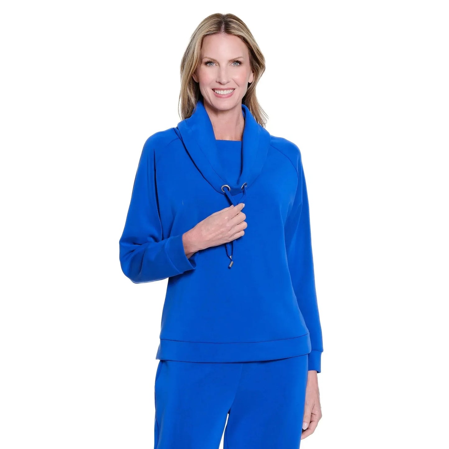 Royal Journey Set - Multiples Drawstring Cowl Neck Shirt & Pant Set
