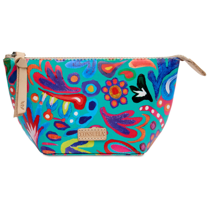 Consuela Tasha Medium Tool Kit featuring a colorful floral ConsuelaCloth exterior.