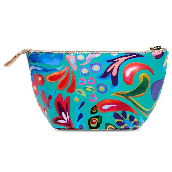 Consuela Tasha Medium Tool Kit featuring a colorful floral ConsuelaCloth exterior.