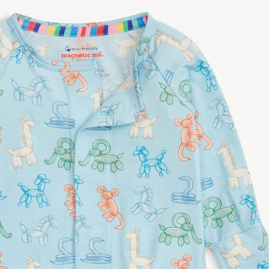 Blue Party Animals Glow in the Dark Modal Magnetic Convertible Coverall