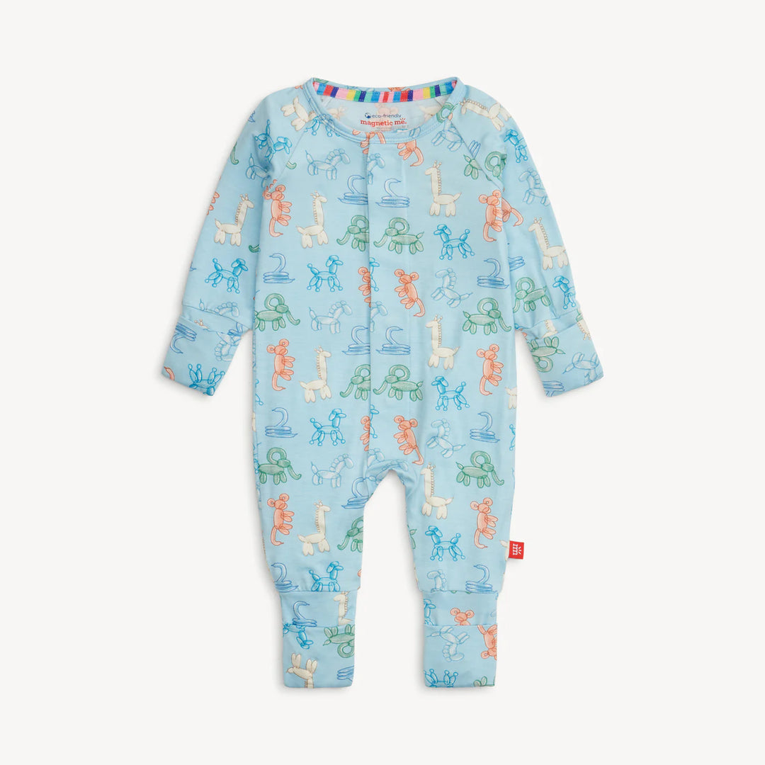 Blue Party Animals Glow in the Dark Modal Magnetic Convertible Coverall