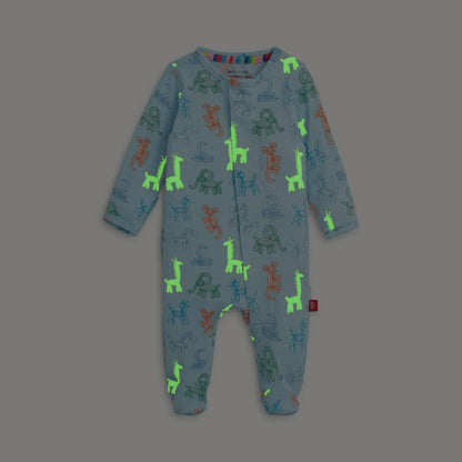 Blue Party Animals Glow in the Dark Modal Magnetic Footie