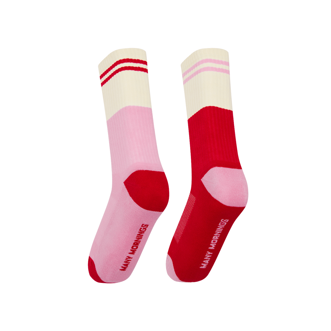Many Mornings - Red Romance Sport Socks