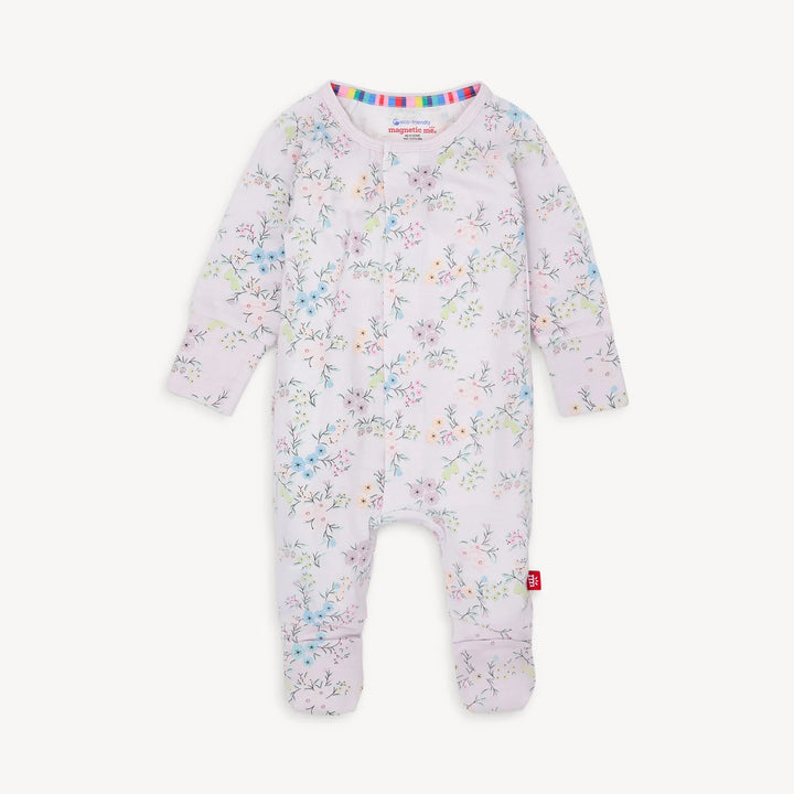 emily modal magnetic parent favorite footie with ruffle