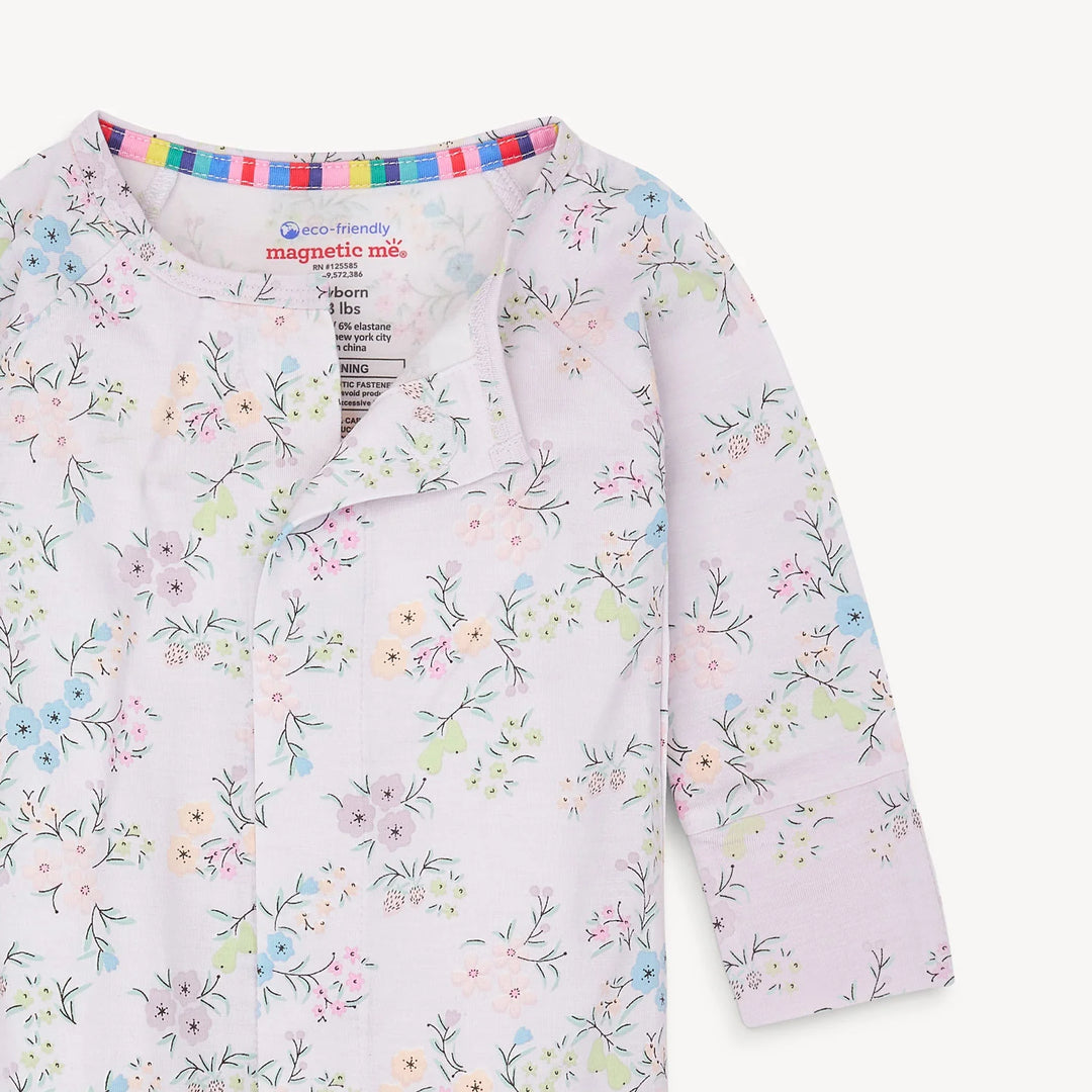 emily modal magnetic parent favorite footie with ruffle