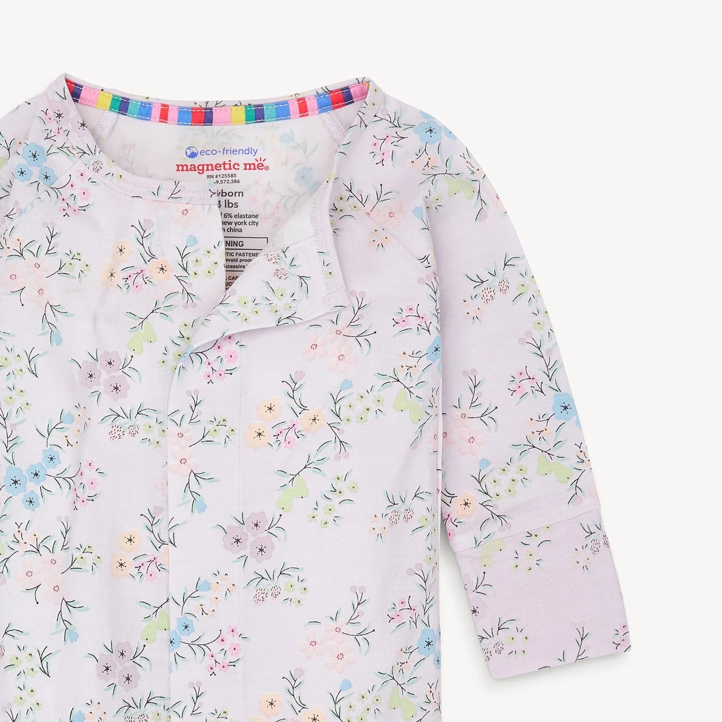 emily modal magnetic parent favorite footie with ruffle