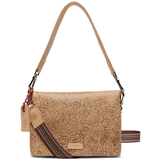 Consuela Lawton Metro Crossbody - Tooled Leather Compact Bag