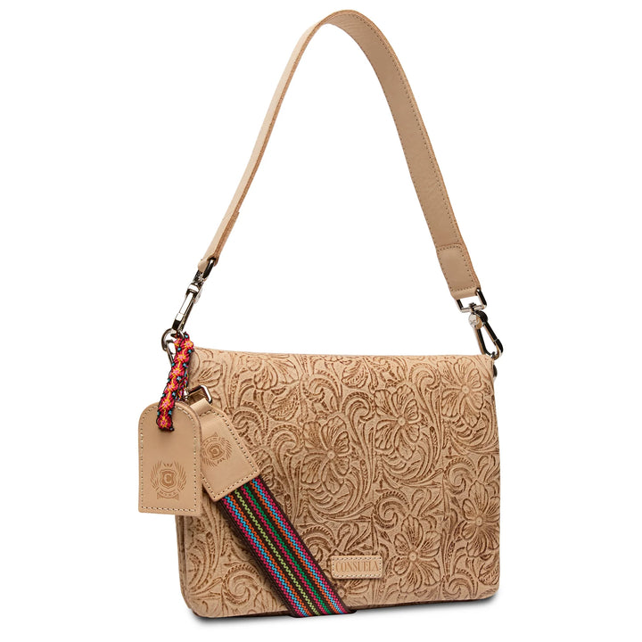 Consuela Lawton Metro Crossbody - Tooled Leather Compact Bag
