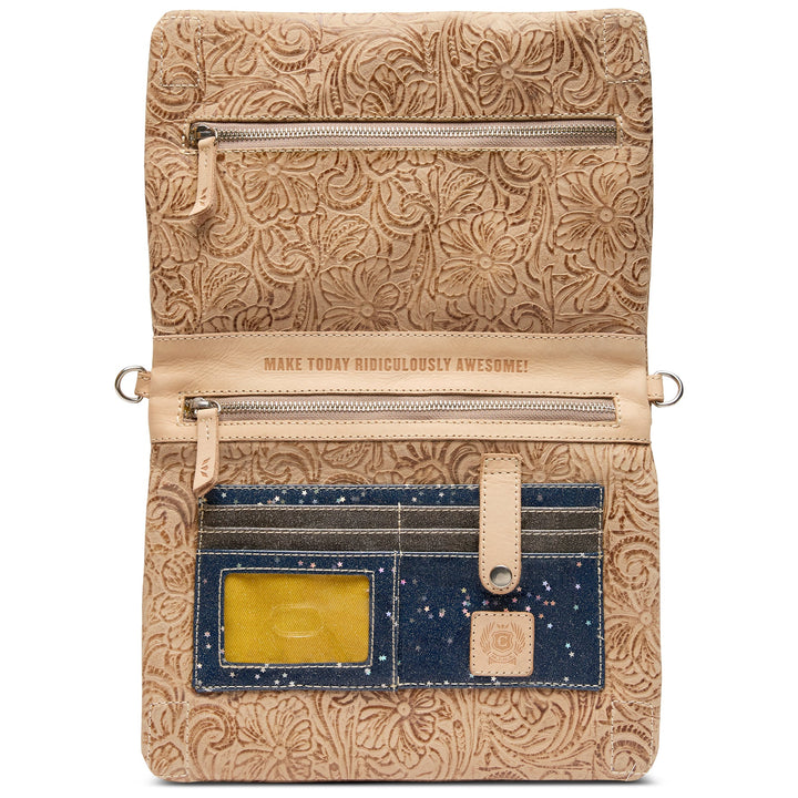 Consuela Lawton Metro Crossbody - Tooled Leather Compact Bag