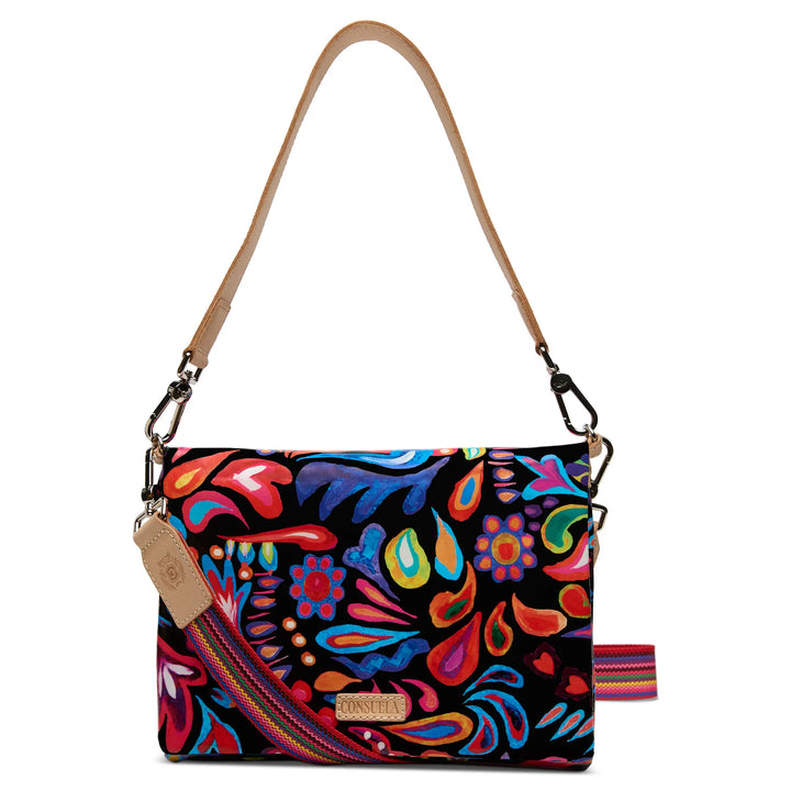 Consuela Sophie Metro Crossbody - Vibrant Floral &amp; Blue Contrast Handbag