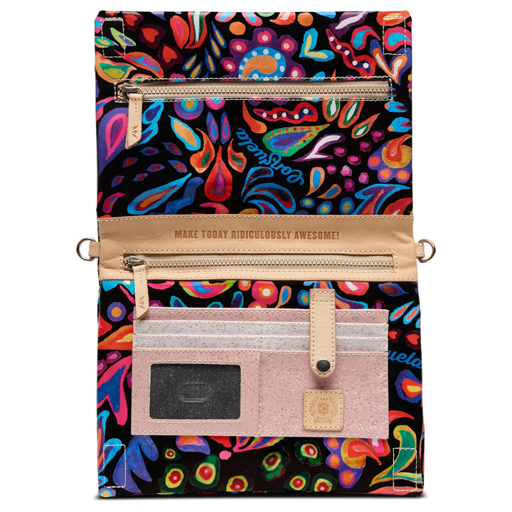 Consuela Sophie Metro Crossbody - Vibrant Floral &amp; Blue Contrast Handbag