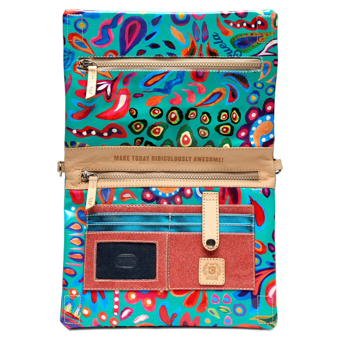 Consuela Tasha Metro Crossbody styled as wristlet clutch women&