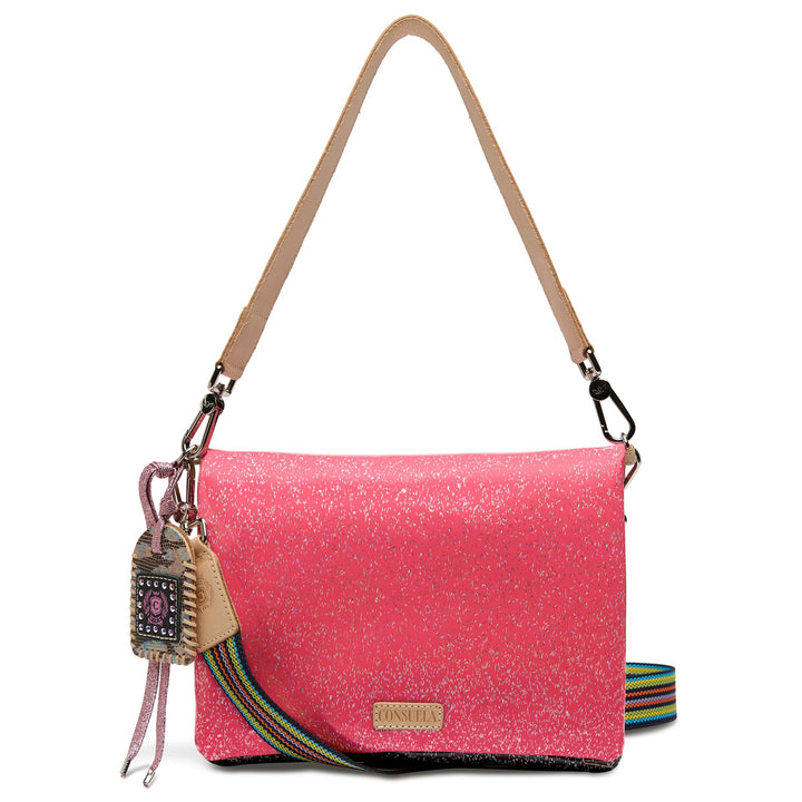 Consuela Bae Metro Crossbody glitter bag front view multicolor women&