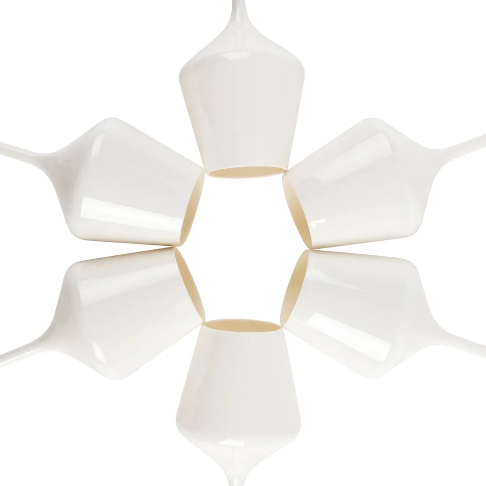 Pop Design Unbreakable Acrylic Stemmed Wine Glasses - White