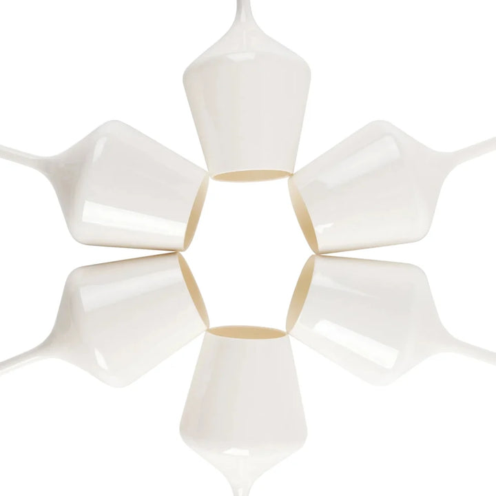 Pop Design Unbreakable Acrylic Stemmed Wine Glasses - White