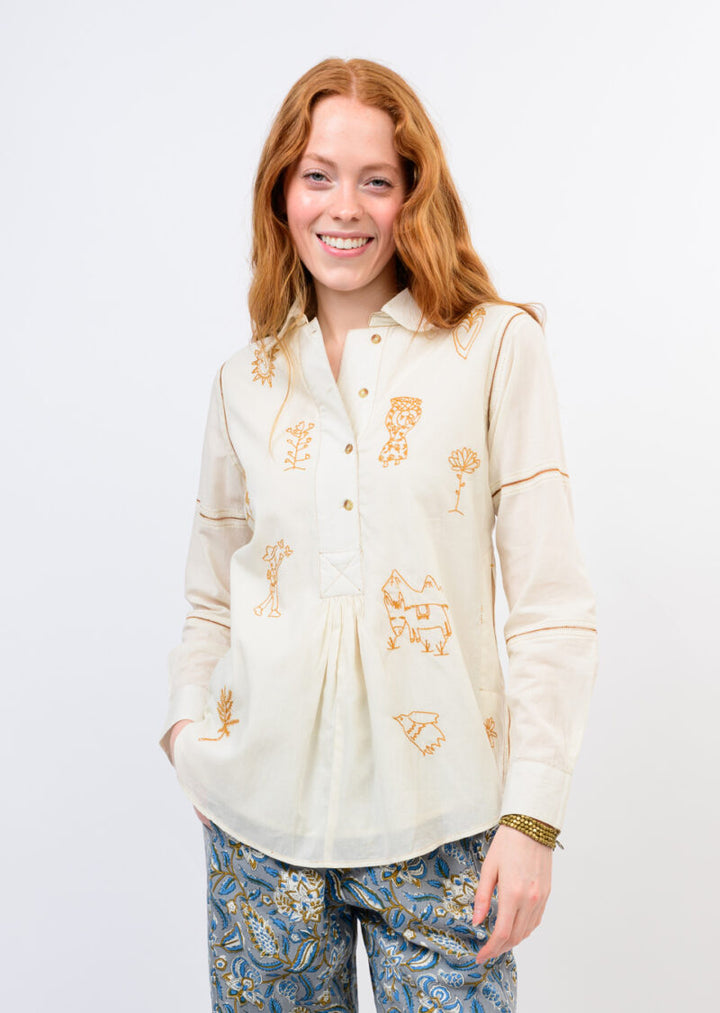 Sister Mary Milagro Long Sleeve Ivory front