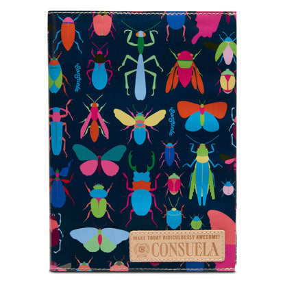 Consuela Gemma Notebook - Colorful Beetle Print Journal